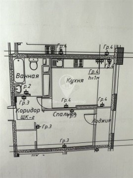 1-к квартира, 2/26 эт., 34м²