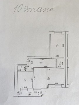 3-к квартира, 10/11 эт., 116м²
