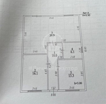 Дом 99м², участок 7 сот.