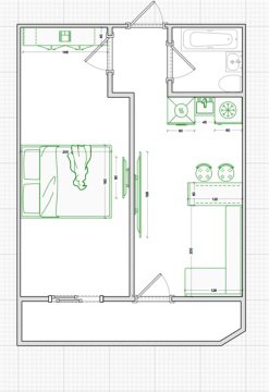 1-к квартира, 10/17 эт., 39м²